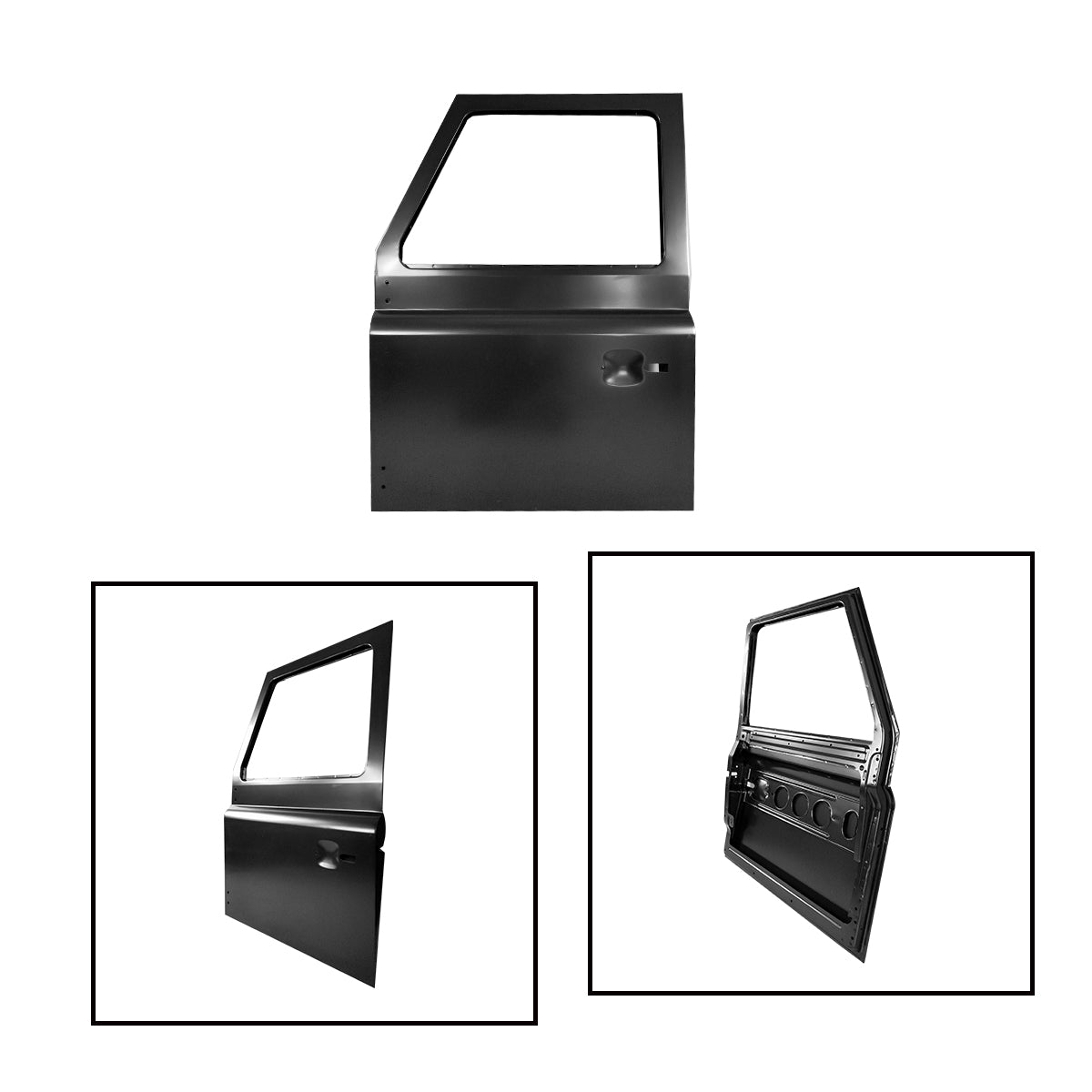 Front Door, LH (1998) – for Land Rover Defender 90 & 110 (Steel) – view 3