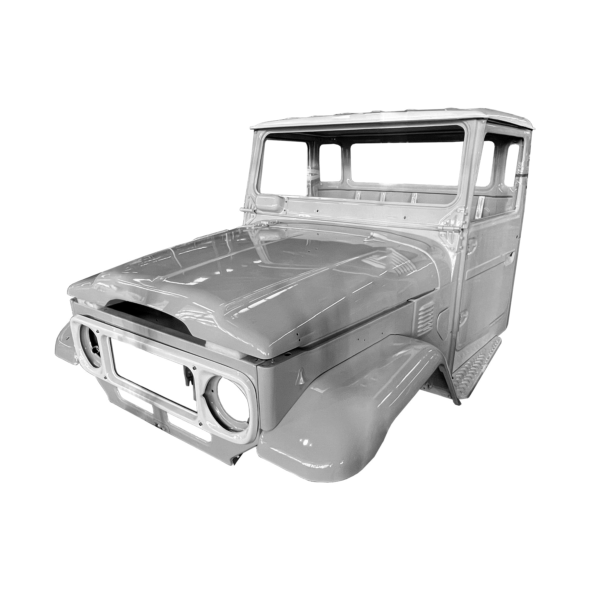 Replica Complete Cab with Doors with Primer – for Toyota Land Cruiser FJ40 & FJ45 (Steel) – view 2