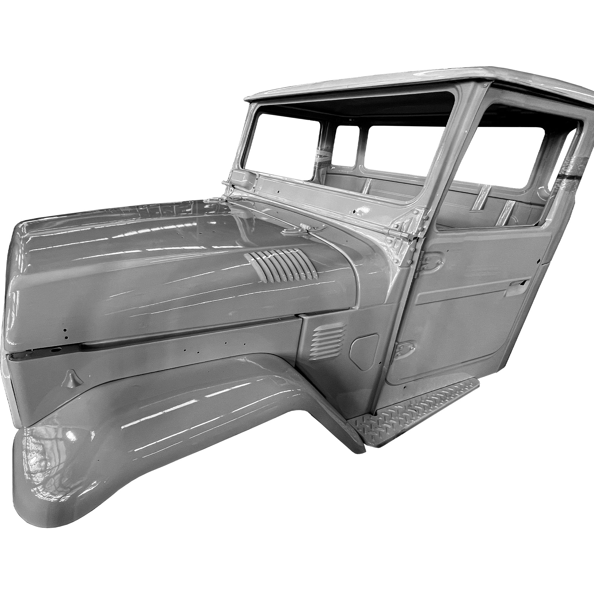 Replica Complete Cab with Doors with Primer – for Toyota Land Cruiser FJ40 & FJ45 (Steel) – view 4